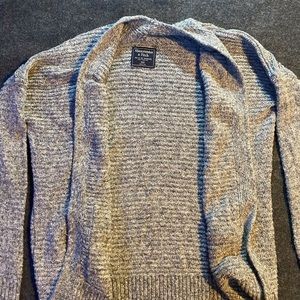 Grey Knit Cardigan ABERCROMBIE & FITCH